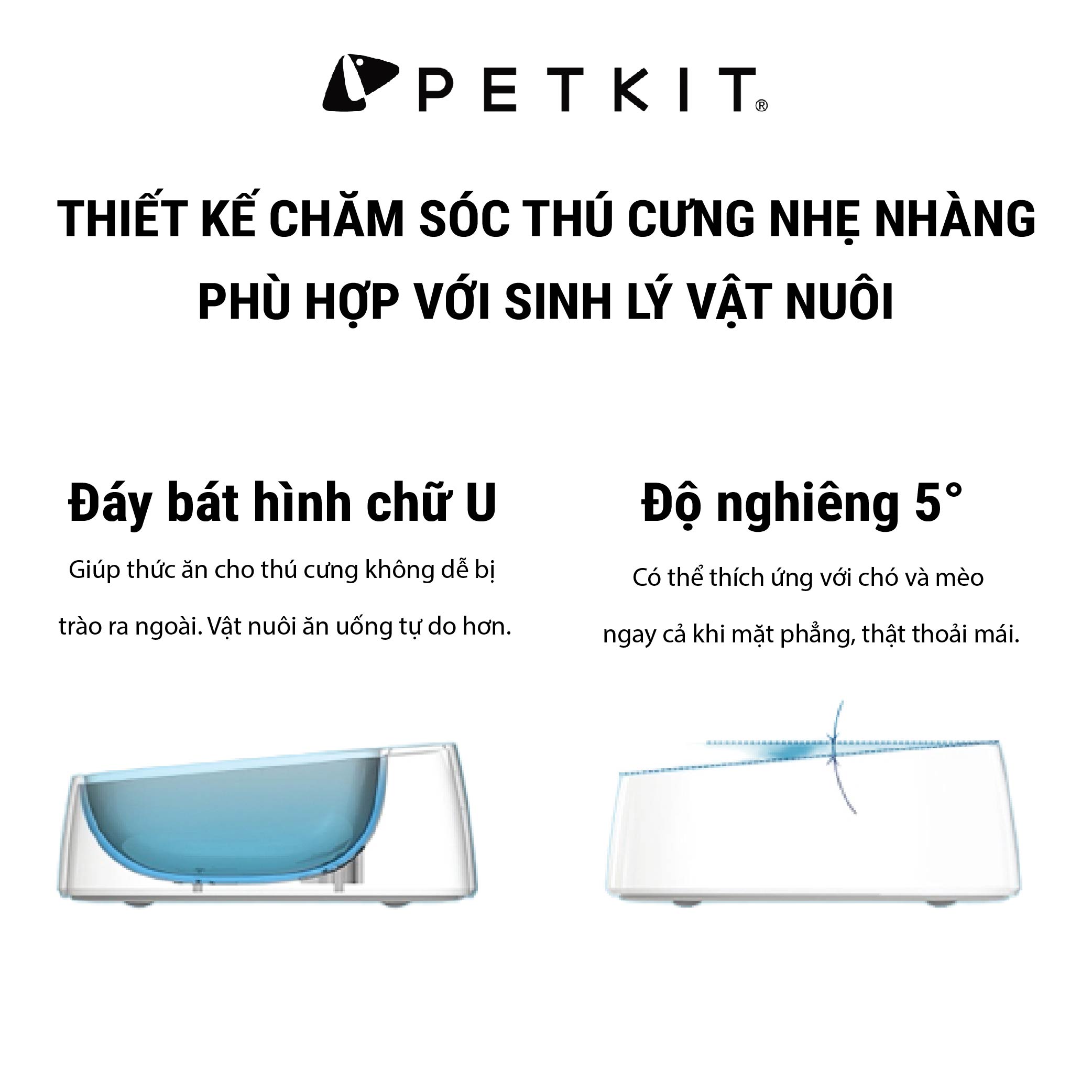 Bát Ăn Thông Minh, Chén Ăn Định Lượng, Cân Thức Ăn Cao Cấp, Kháng Khuẩn Petkit