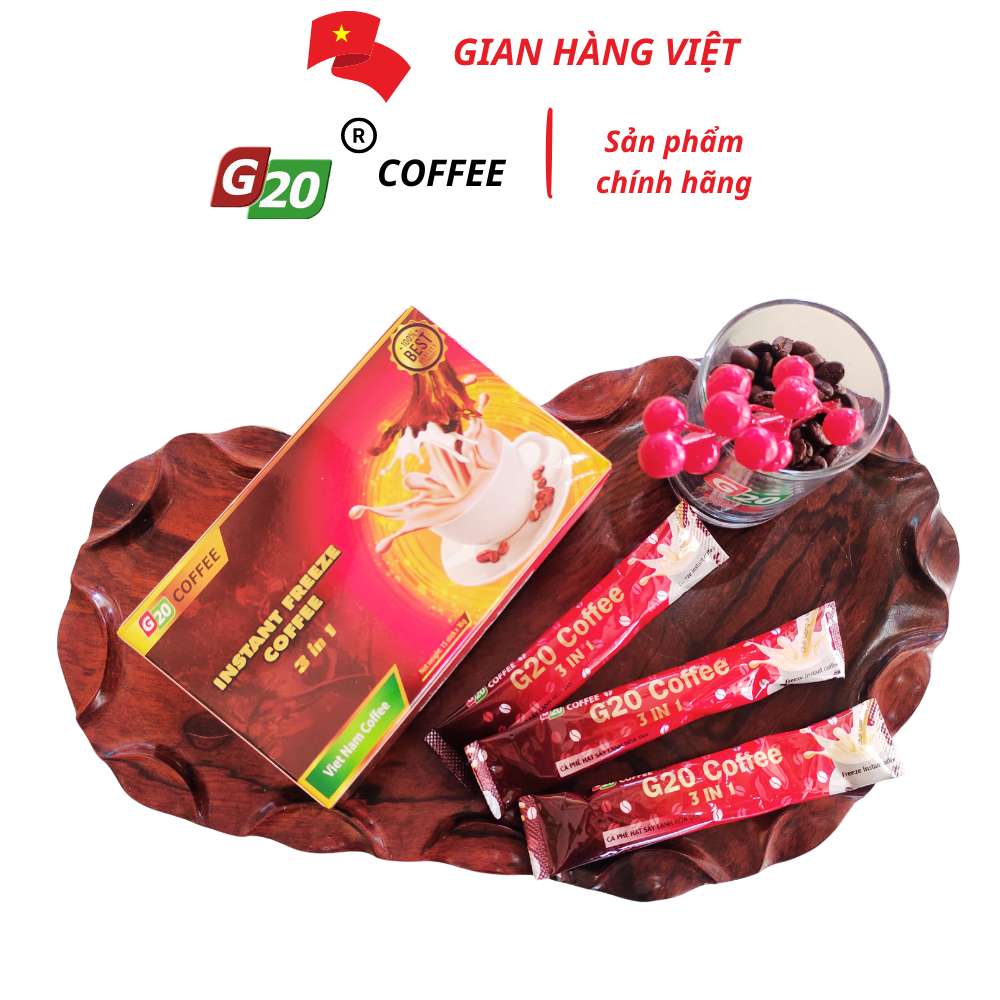 Cà phê sấy lạnh hòa tan 3 in 1 G20 Coffee