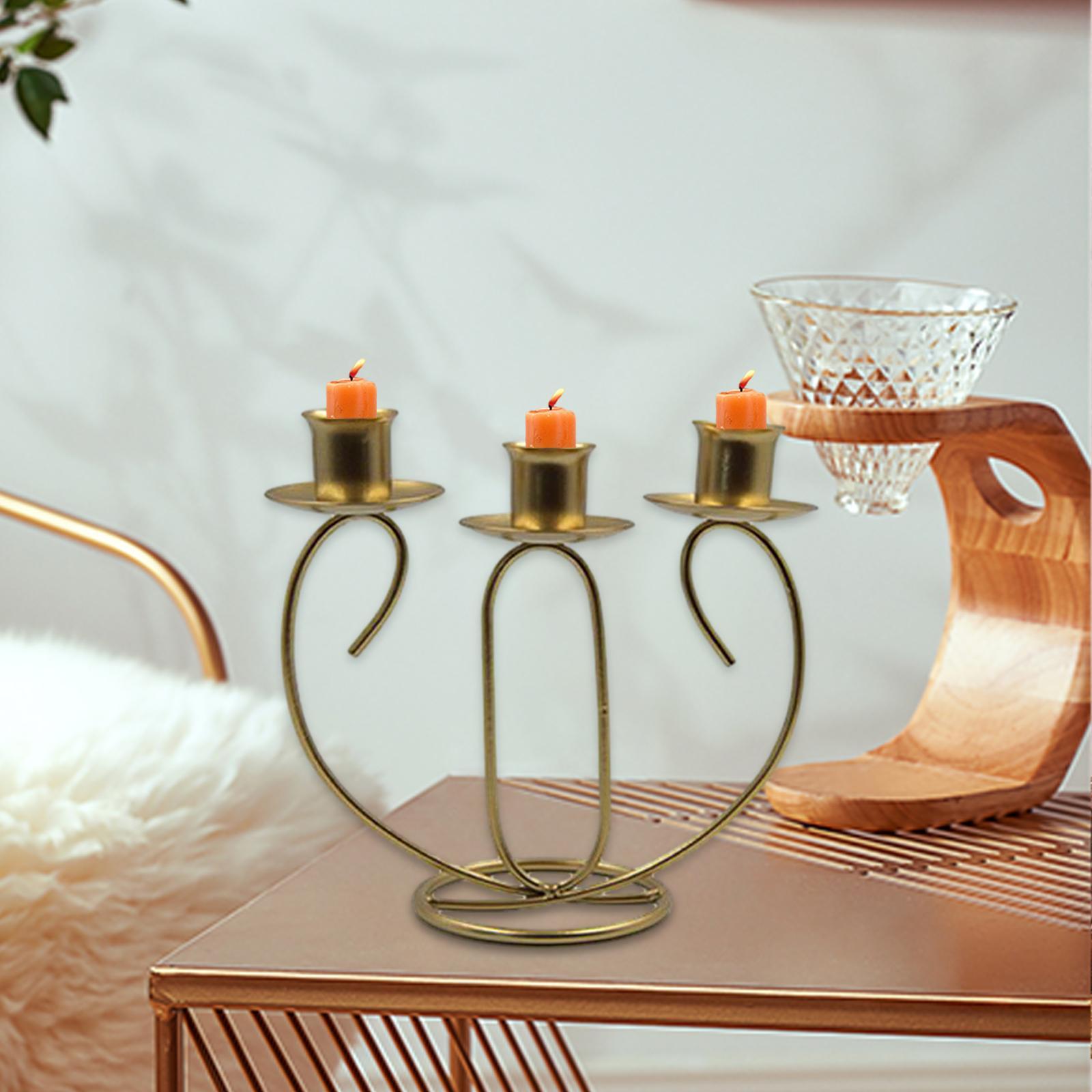Tealight Candles Holder Candelabras Farmhouse Home Candles Stand Metal Candlestick for Prayer Candles Dining Room Housewarming Taper Candles