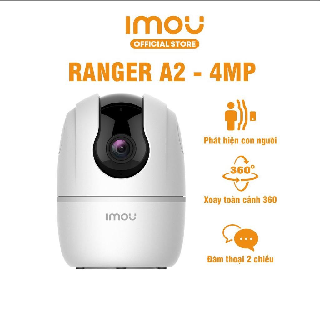 [12.12 Tặng đế] Camera Wifi Imou Ranger A2 (4MP) I Phát hiện con người I Xoay toàn cảnh 360 I Đàm thoại I Hàng chính hãng