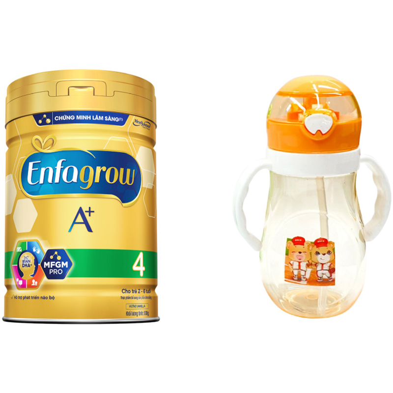 Combo 1 Lon Sữa Bột Enfagrow A+ 4 830g - Tặng Bình Nước Cho Trẻ Em (Màu Ngẫu Nhiên)