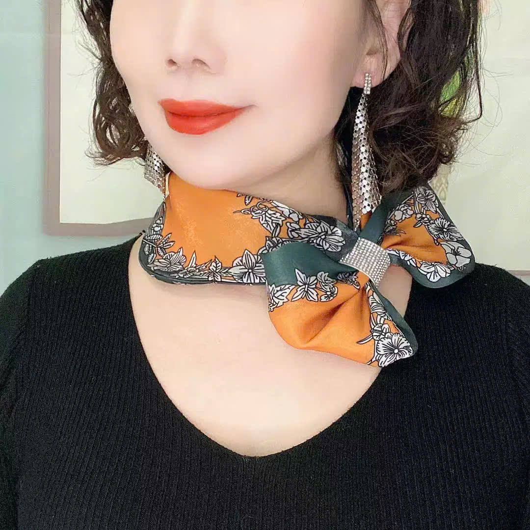 KHĂN LỤA DÀI KHĂN QUÀNG CỔ KHĂN CHOÀNG LỤA BĂNG ĐÔ TRANG TRÍ NƠ CAO CẤP ĐA NĂNG SANG TRỌNG THANH LỊCH MÃ 18