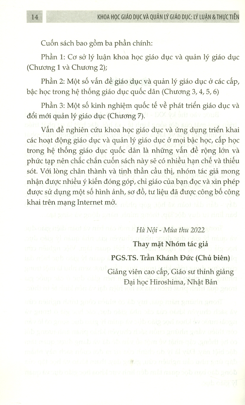 Khoa Học Giáo Dục Và Quản Lý Giáo Dục - Lý Luận &amp; Thực Tiễn