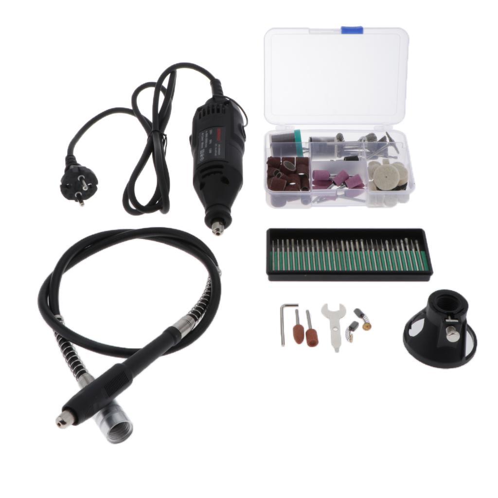 160x Electric Rotary Kit Polishing Drill Grinder Kit 130W with Box EU Plug
