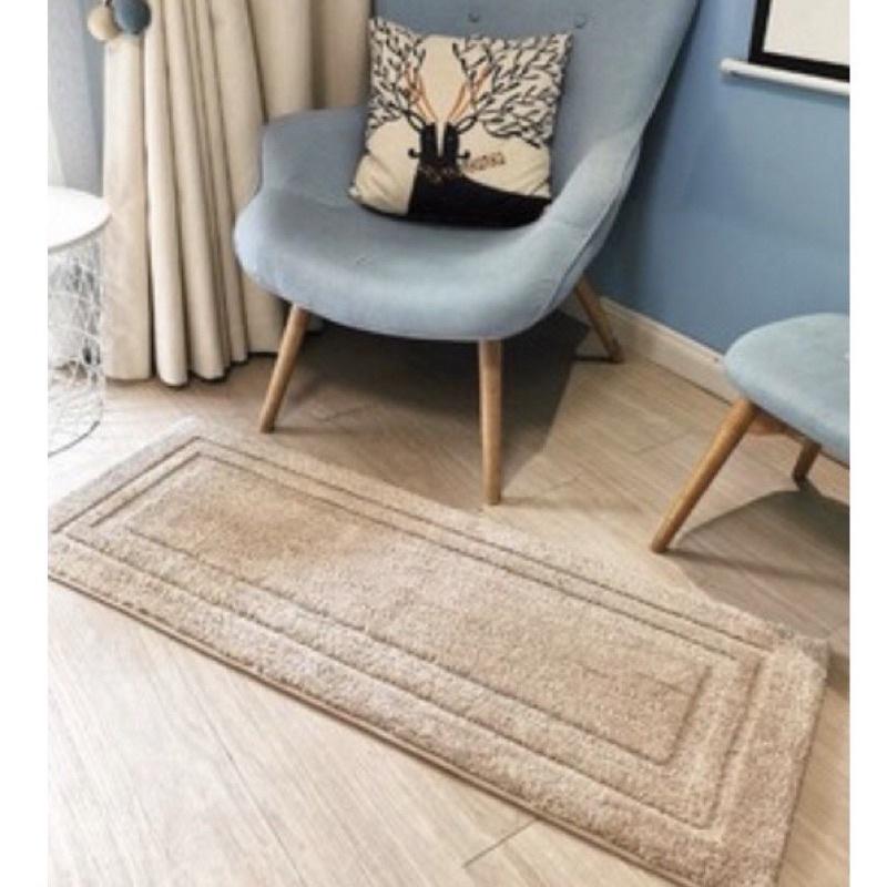 Thảm lau chân, thảm decor siêu thấm hút sợi bông cotton 100% siêu mềm mại - 3 kích thước 40x60/50x70/40x120cm