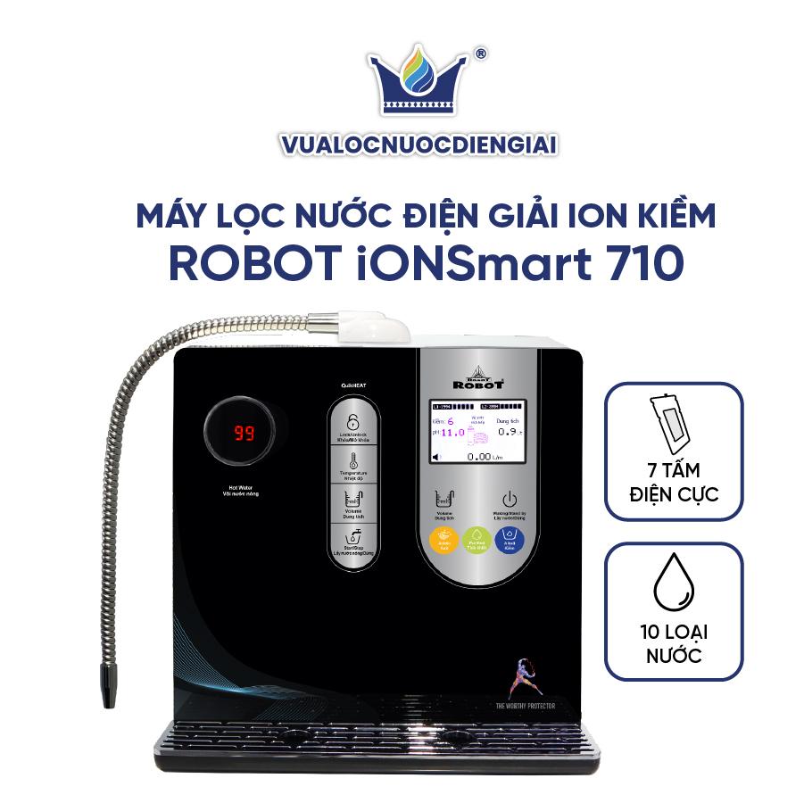 Máy Lọc Nước Điện Giải Ion Kiềm ROBOT IonSmart 710 Nóng Thông Minh - Hàng Chính Hãng