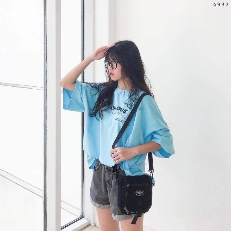 Túi Đeo Chéo De.ja Ulzzang Dễ Thương Unisex Nam Nữ Hot Trend logo tròn KT001