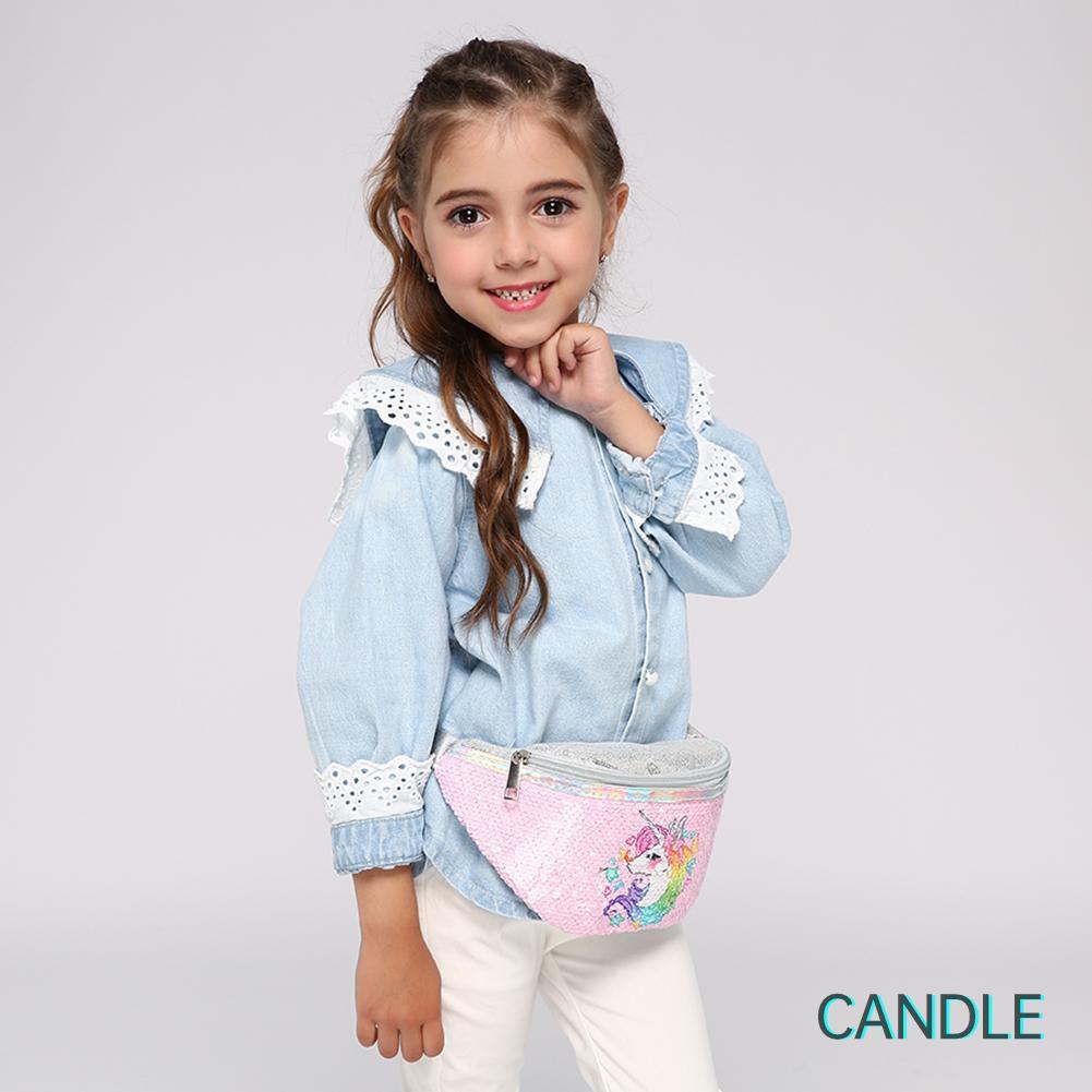 Túi Đeo Chéo Hình Ngựa Pony Đính Kim Sa Lấp Lánh Cho Bé Gái