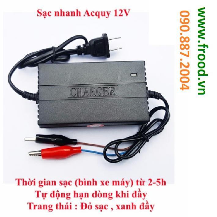 Sạc bình Acquy tự động 12V cho xe Ô tô, xe máy