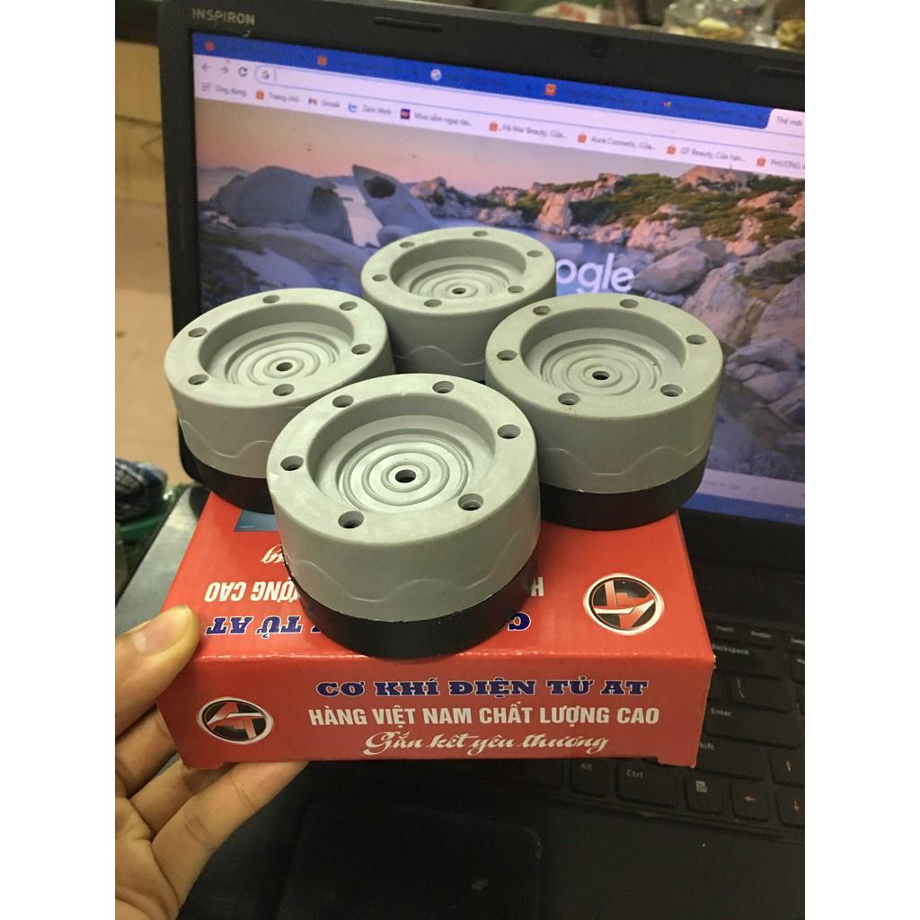 Combo 2 sét đệm cao su lót chân máy giặt chống rung chống ồn