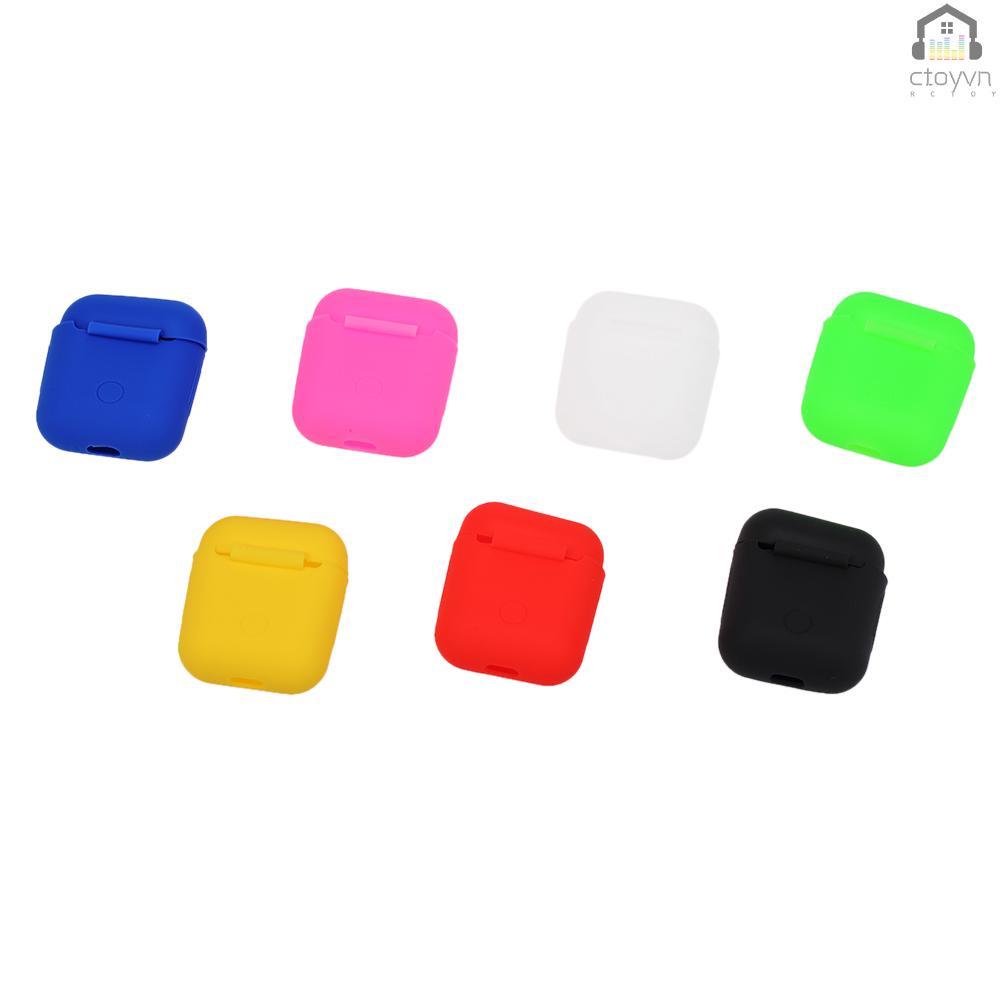Hộp đựng tai nghe không dây bằng silicone cho Apple AirPods