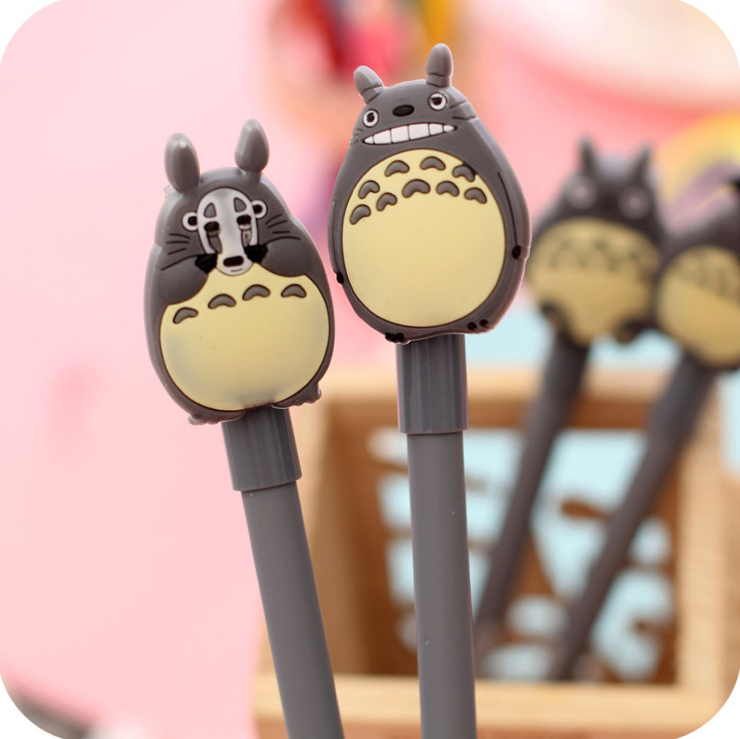 [COMBO 3 Chiếc] Bút Bi Nước TOTORO Siêu Dễ Thương - Bút Bi Nước Mực Đen TOTORO