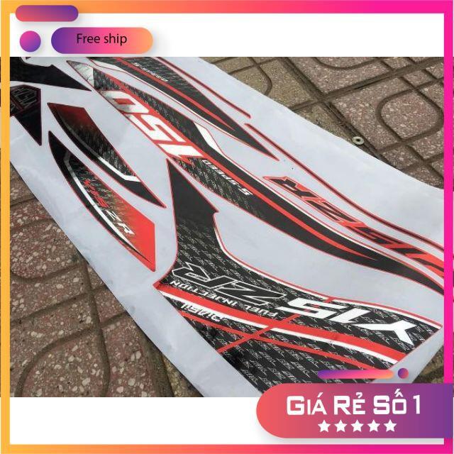 Tem rời dành cho xe ex 150 Yzr 15 chất liệu decal Crom cao cấp