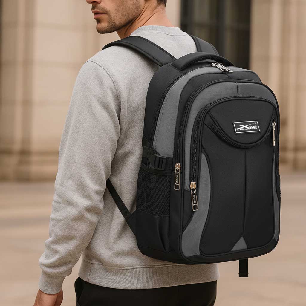 Balo laptop 15.6 inch chống nước Xbags Naituo đen – Balo nam đi học đi làm cao cấp tiện lợi bền đẹp XB2002