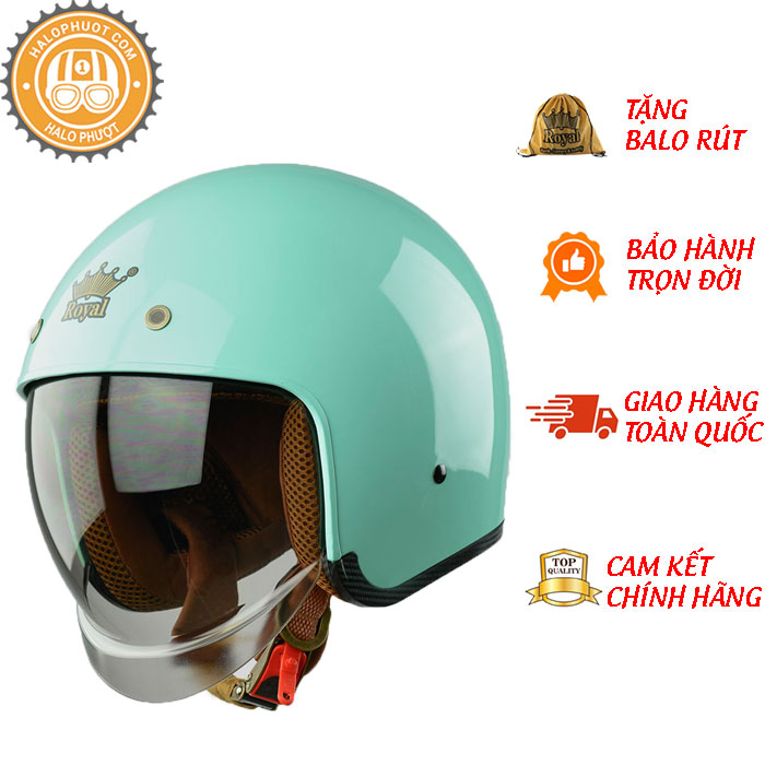 Nón bảo hiểm Royal M139 Kính Âm Trơn Sành Điệu, Trẻ Trung, Thời Thượng