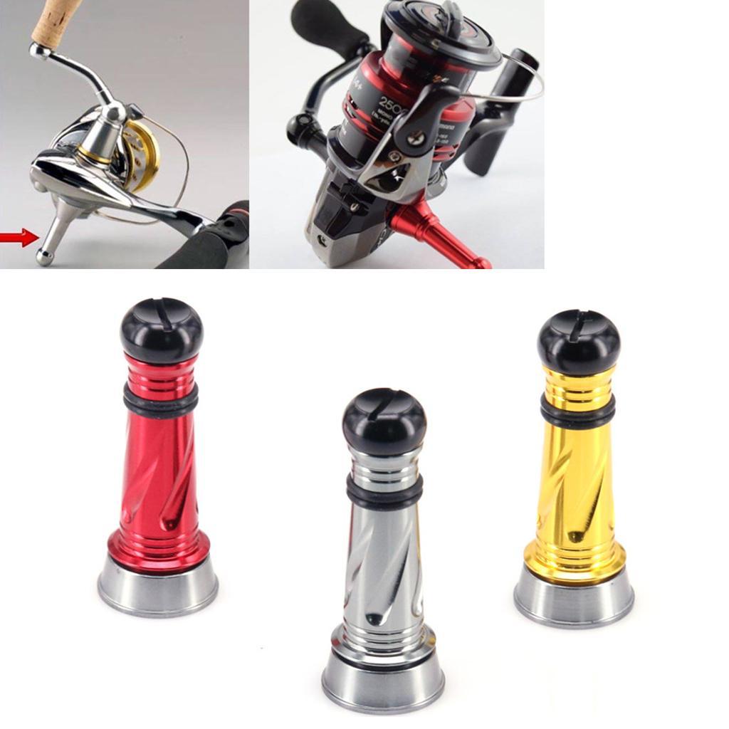 Spinning Fishing Reel Stand Support Body Keeper Reel Balancer Gold And Gray