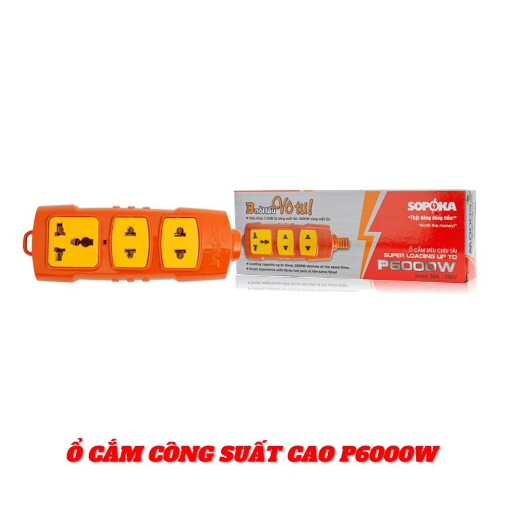 Ổ cắm công suất cao P6000W Sopoka - Hàng chính hãng