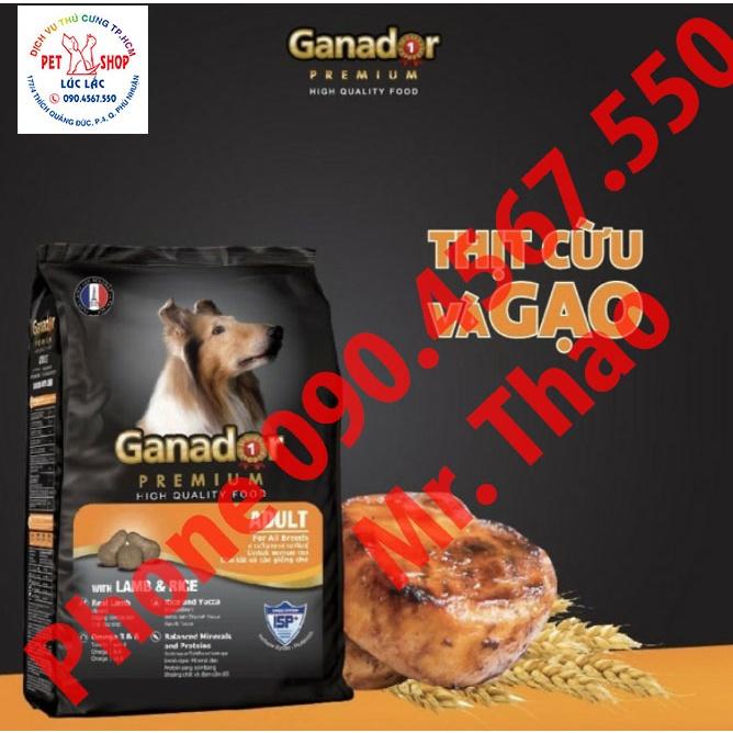 10KG Thức ăn cho chó trưởng thành vị thịt cừu & gạo Ganador with Lamb & Rice 10KG 