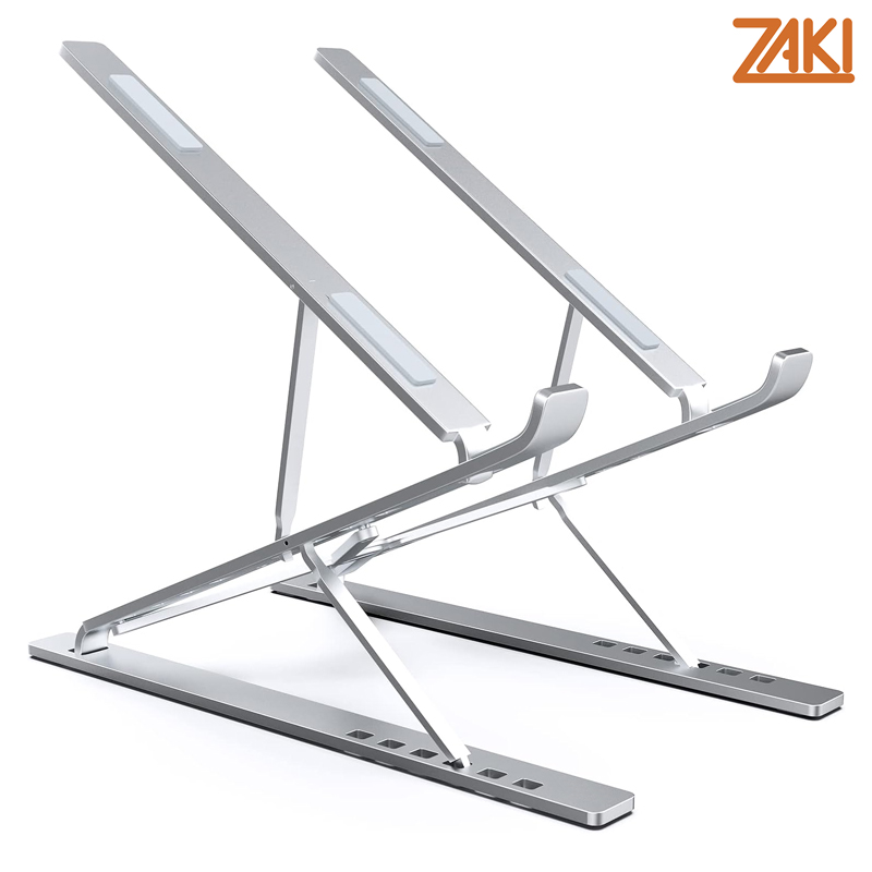 Giá đỡ Laptop 2 tầng Aluminum di động dùng cho Laptop 10″ – 17″ Zaki - ZLS001 - Hàng Chính Hãng