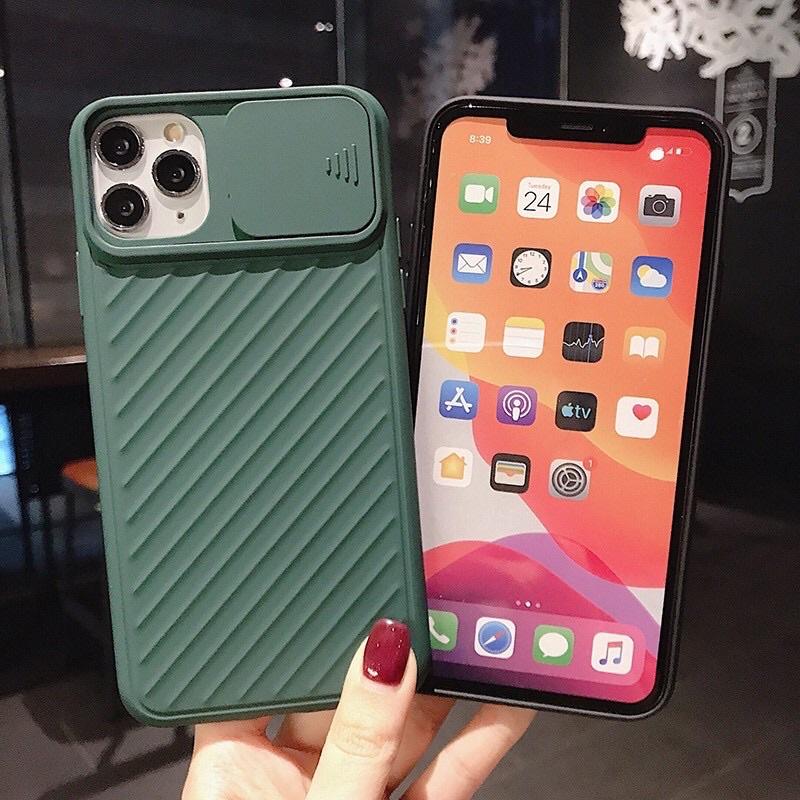 Ốp Lưng dành cho iPhone 13 Pro Max, 13/13 Pro có nắp bảo vệ camera, mặt lưng có vân chống trơn