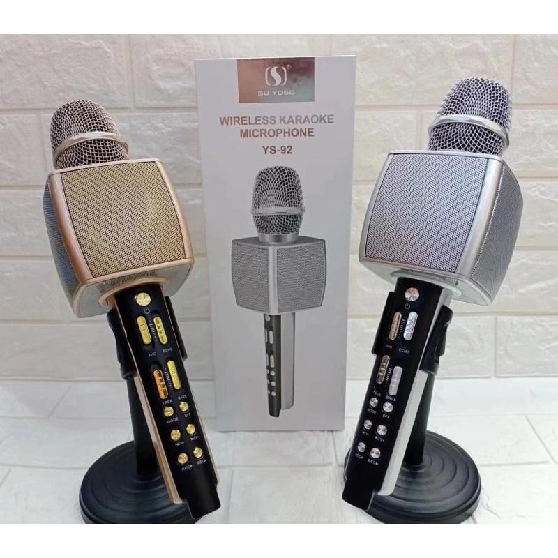 Micro Karaoke YS92 Hỗ Trợ Kết Nối Bluetooth, Dễ Dàng Sử Dụng Âm Thanh Sống Động, Độ Bền Cực Cao. Bảo Hành 12 Tháng