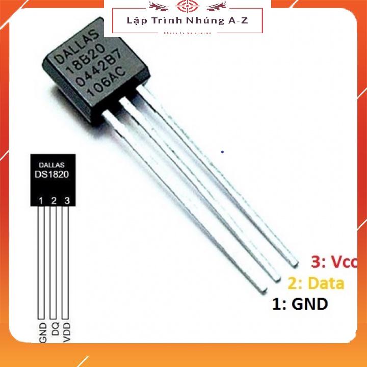 [3] Cảm Biến Nhiệt Độ DS18B20