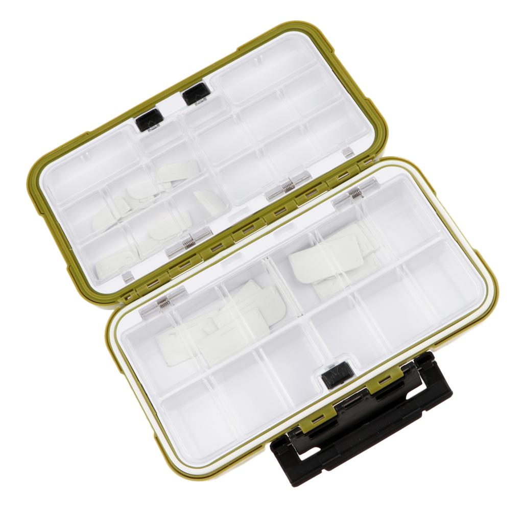 Plastic Fishing Hooks Lures Bait Tackle Storage Organizer Box Case