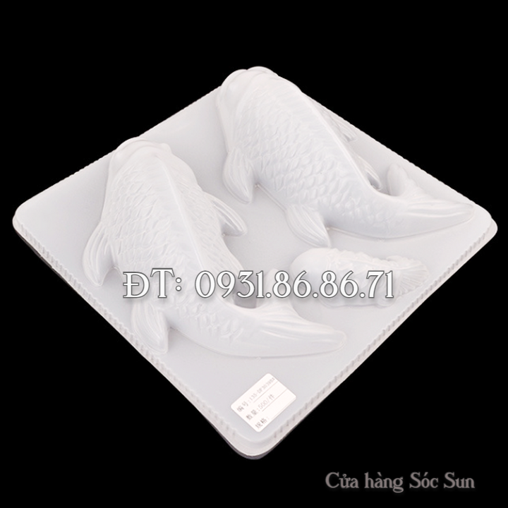 Khuôn 3 con cá chép loại 25 cm - Mã số 1745