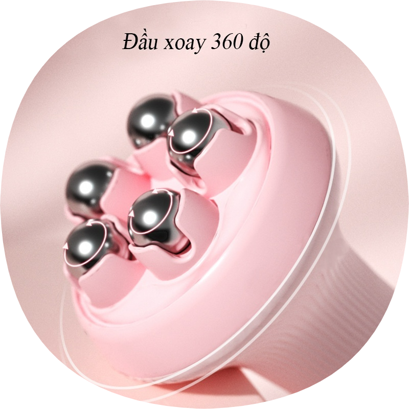 Dụng Cụ Massage Cầm Tay 5 Bi Đa Năng Xoay 360 Độ, Giảm Đau Mỏi Hiệu Quả, Mat-xa Thư Giãn Đa Điểm Trên Cơ Thể