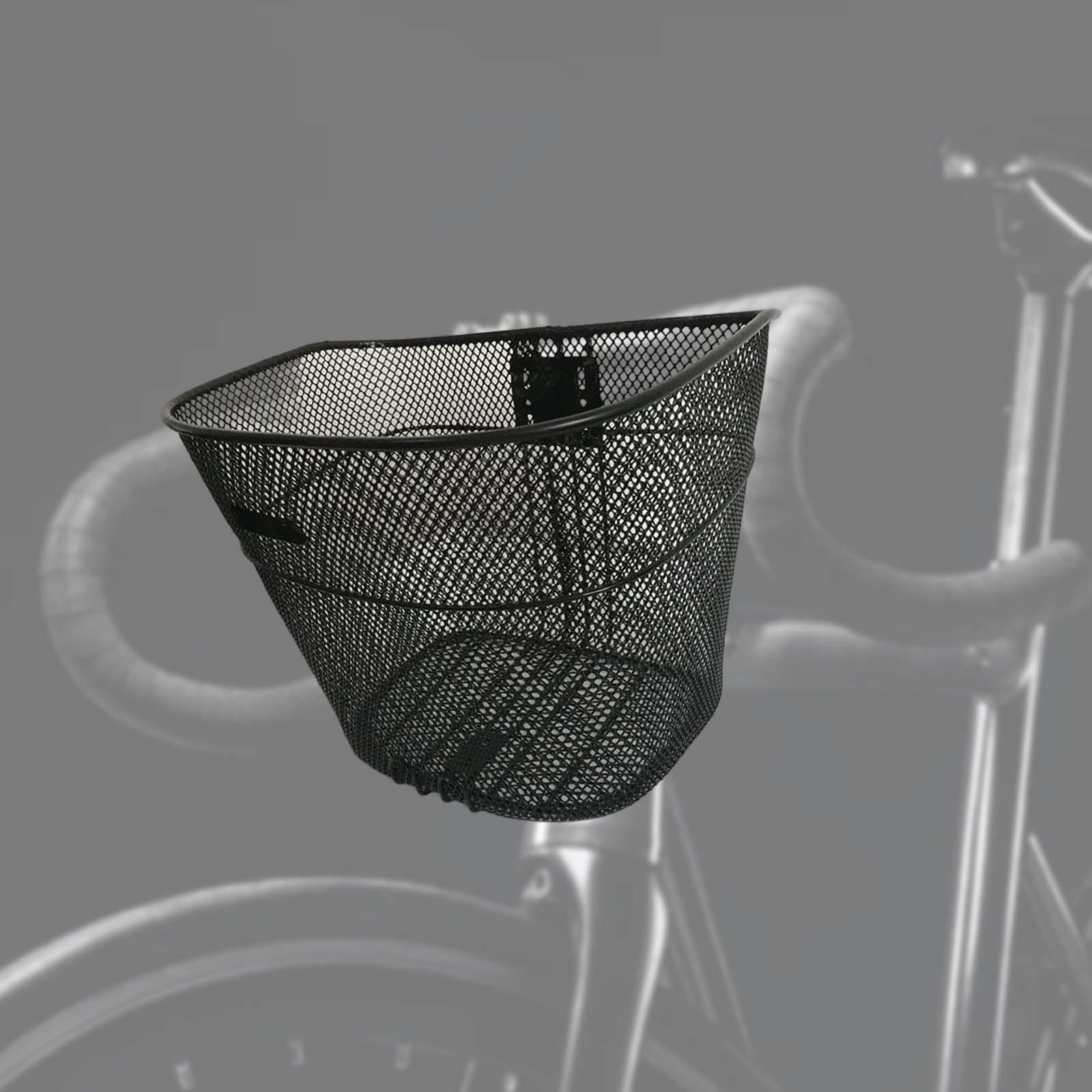 Metal Bike Basket Front Handlebar Basket Hanging Basket Detachable