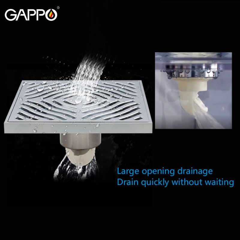 THOÁT SÀN ĐỒNG ĐÚC CAO CẤP NHẬP KHẨU NGA GAPPO G81550 NGĂN MÙI TUYỆT ĐỘ MẠ CROME - HÀNG CHÍNH HÃNG