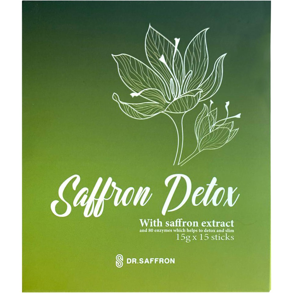 Nhụy Hoa Nghệ Tây Saffron Detox dạng thạch 1 hộp 15 gói/ hộp
