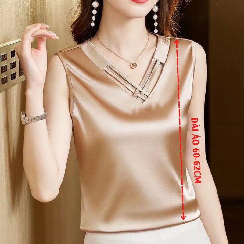 Áo kiểu nữ đẹp chất lụa Latin mềm,mịn,mát Áo kiểu nữ Hàn Quốc Storevanshop AO0004