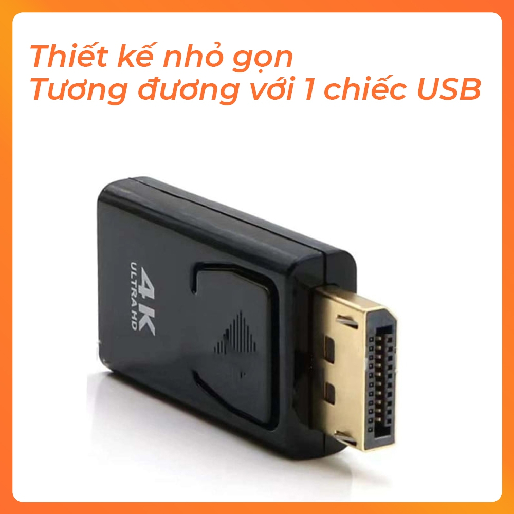 Đầu Chuyển Đổi Displayport sang HDMI Hỗ Trợ Full HD 1080P Chuẩn HDMI 1.4 Dành Cho laptop, PC