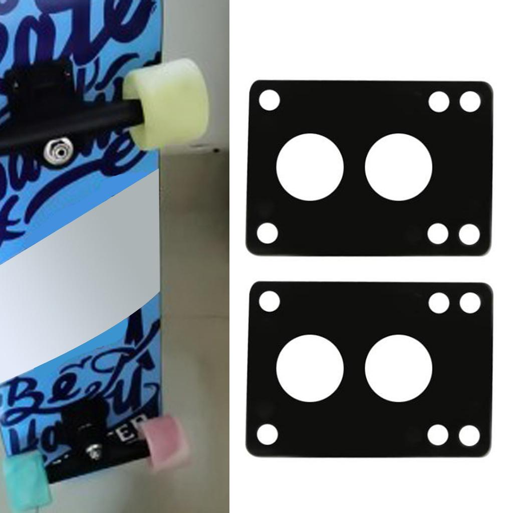 2Pack Longboard Skateboard Riser Pads Hardware Set Shock Pad for Men Women Outdoor Skateboarding Accessories