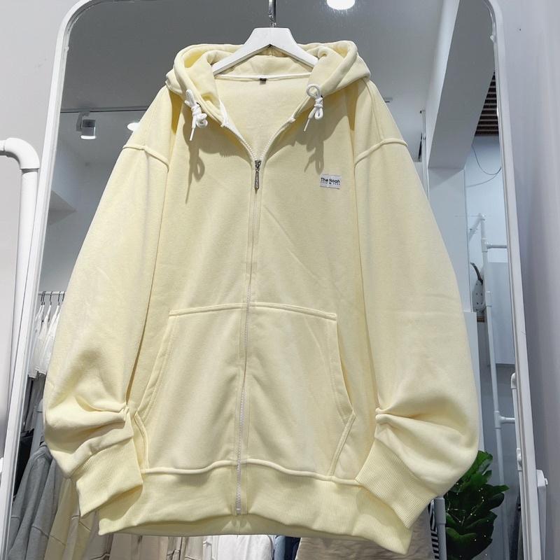 áo Khoác nỉ NOAZH đen xám unisex ảnh thật SSSTore ( nam nữ mặc đều được