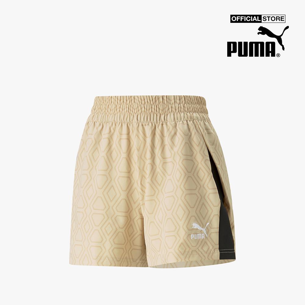 PUMA - Quần shorts thể thao nữ lưng thun thời trang 538306