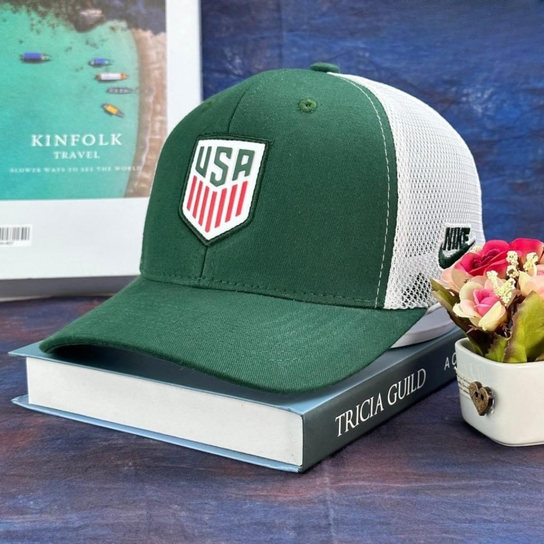 Nón kết, mũ lưỡi trai Khiêng Cờ Mĩ vải kaki phối lưới form chuẩn siêu đẹp (Ảnh thật)