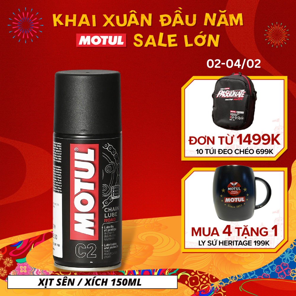 Xịt sên / xích MOTUL C2 CHAIN LUBE ROAD 0.15L