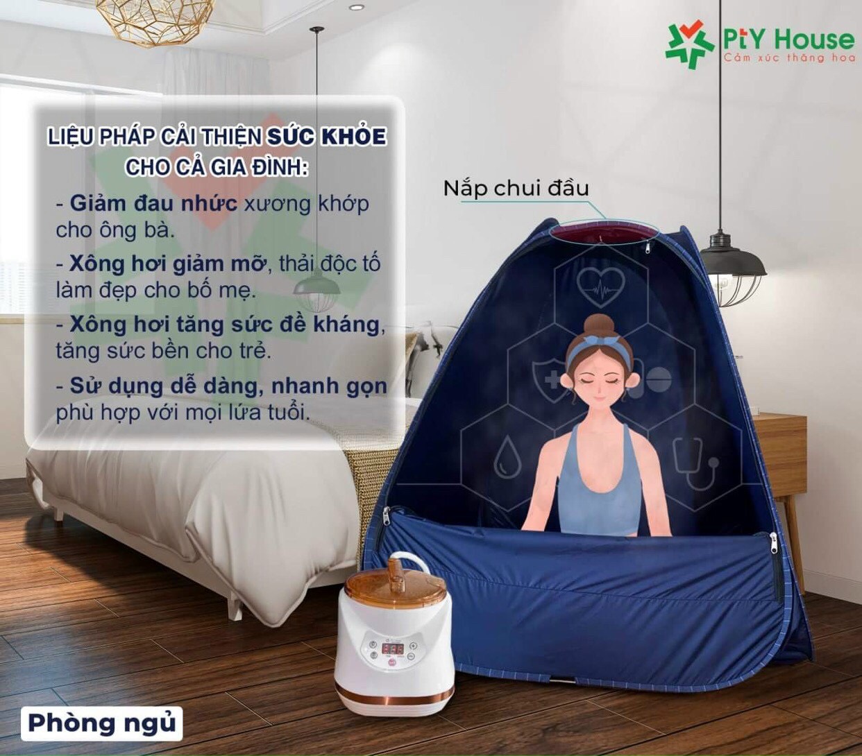 Lều Xông Hơi Tự Bung Toàn Thân Cao Cấp Gấp Gọn Tại Nhà - Chất Liệu Vải Dày Thiết kế Tiện Lợi - Màu Ngẫu Nhiên