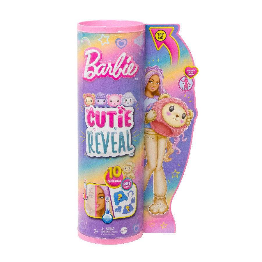 Đồ Chơi Búp Bê Barbie Cutie Reveal - Lion BARBIE HKR06/HKR02