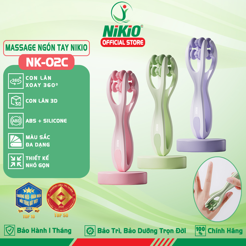 Con lăn cao su massage ngón tay Nikio NK-02C - Xoa bóp ngón tay, các khớp ngón tay