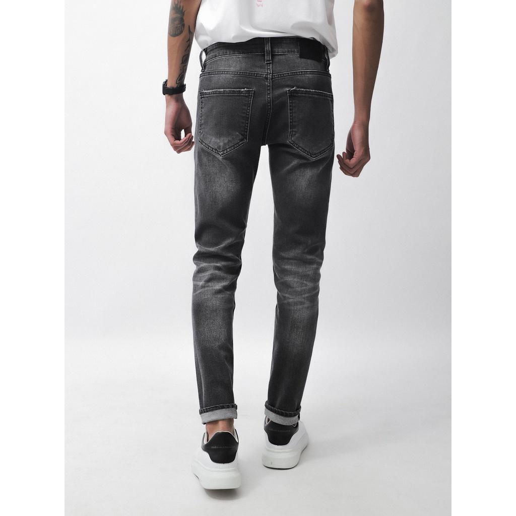 Quần jean xám wash DF form slimfit - 221216 | LASTORE MENSWEAR