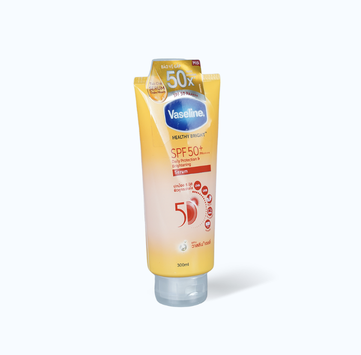 Tinh chất dưỡng thể Vaseline Healthy Bright Spf 50+ (Tuýp 300ml/320ml)