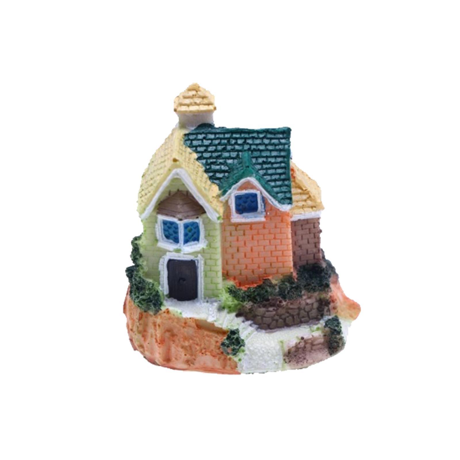 Mini Fairy Garden House Micro Landscape Miniature House DIY for Outdoor Home