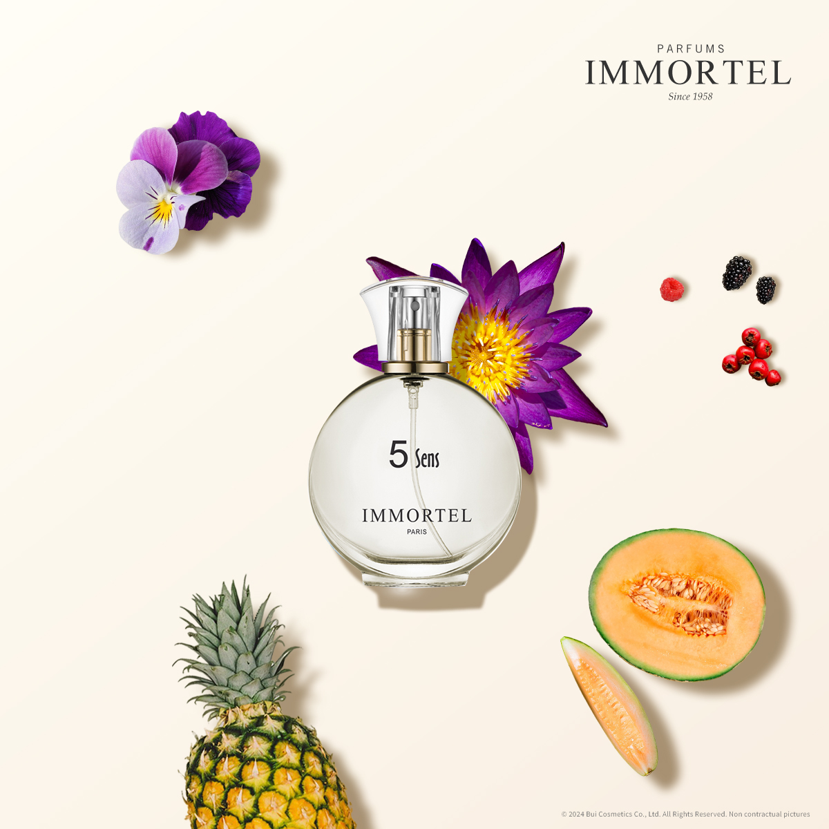 Nước Hoa Nữ IMMORTEL 5 Sens - Eau de Parfum 60mL Nhập Khẩu Chính Hãng Pháp