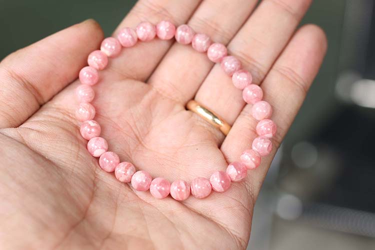 Vòng Đá Đào Hoa Brazil 7mm Ngọc Quý Gemstones VT128