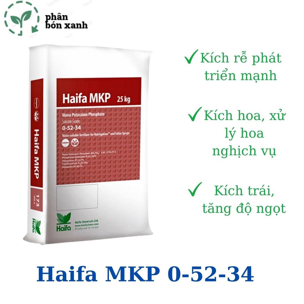 Phân bón MKP HAIFA Isarel 0-52-34, phân bón kích hoa,bật bông,tạo mầm hoa, xử lý hoa trái vụ, có đóng gói 1kg