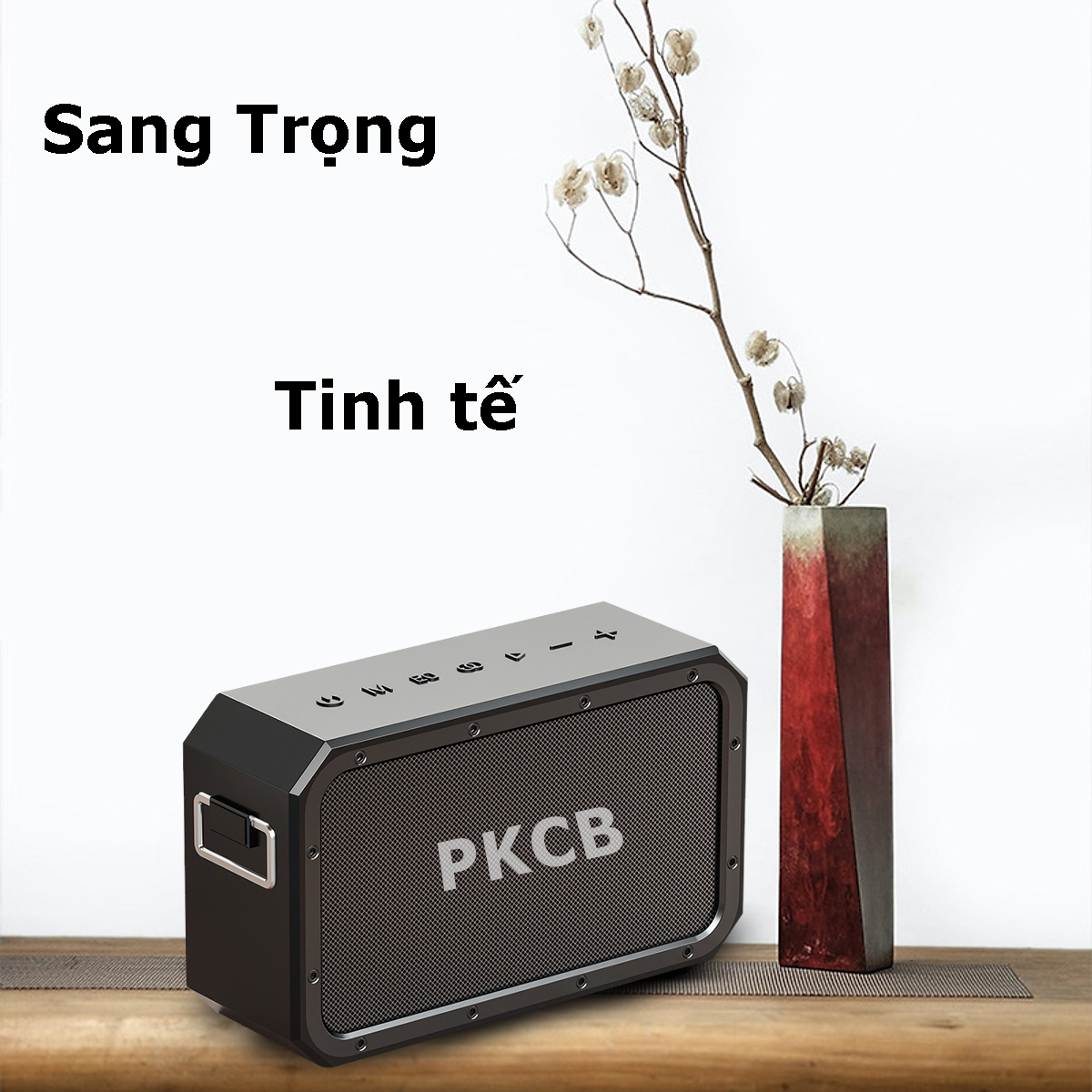 Bộ Loa Bluetooth không dây nghe nhạc, micro bluetooth không dây hát Karaoke cao cấp 120W công suất lớn Super Bass có cổng usb, thẻ nhớ, line 3.5mm pin 15600MAH sạc Type C Chip DSP loa kết nối TWS lên 240W Hàng Chính Hãng PKCB