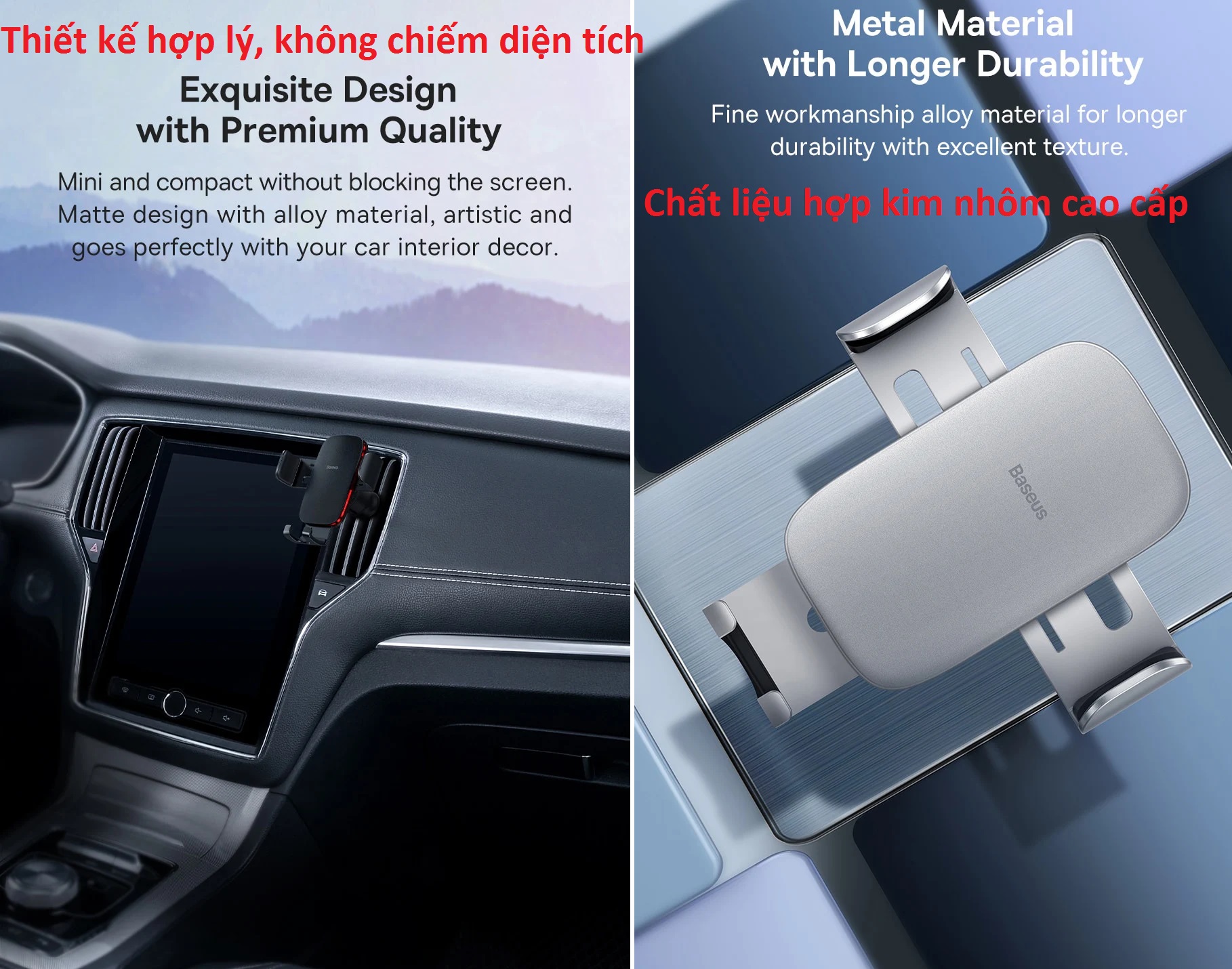 Kệ đỡ điện thoại trên ô tô Baseus Gravity Car Mount Metal Age II - Hàng chính hãng